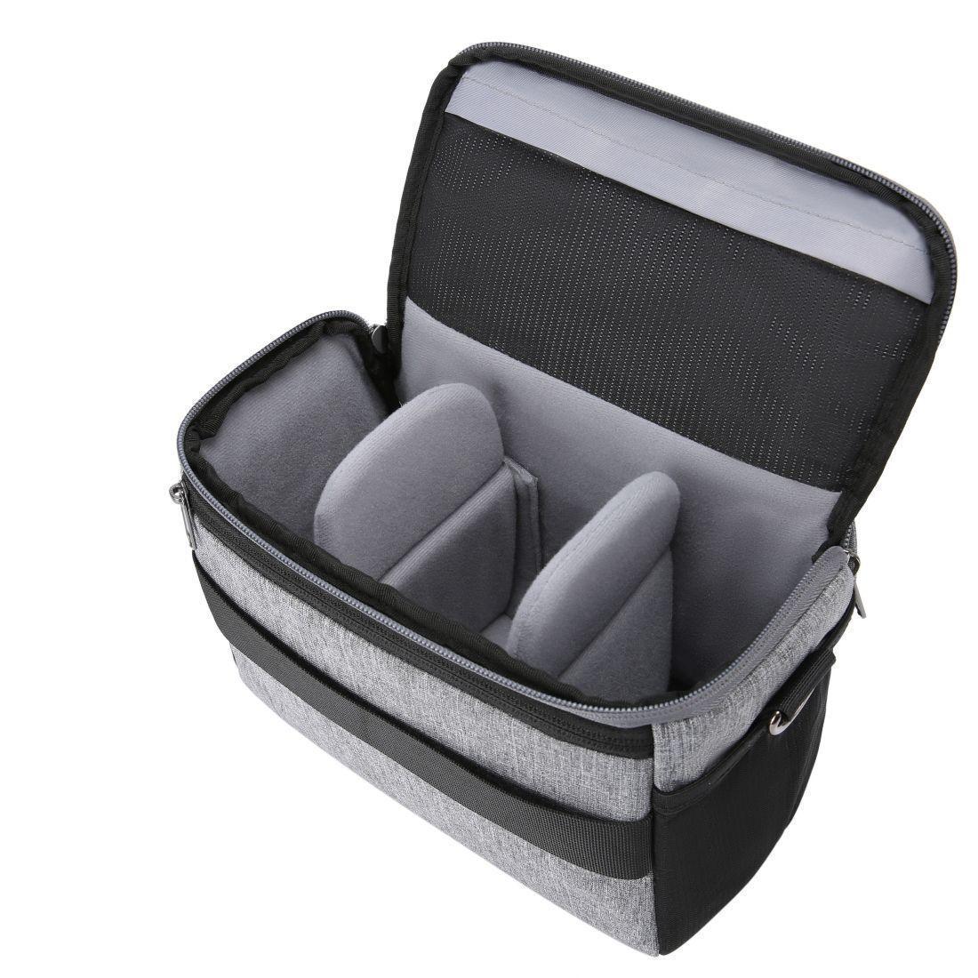 BAGSMART Bolso de hombro para cámara Resistente al agua- Gris-3