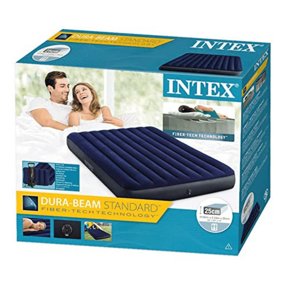 Colchón Inflable Intex Set 2 Plazas 152x203x25 Cm-5