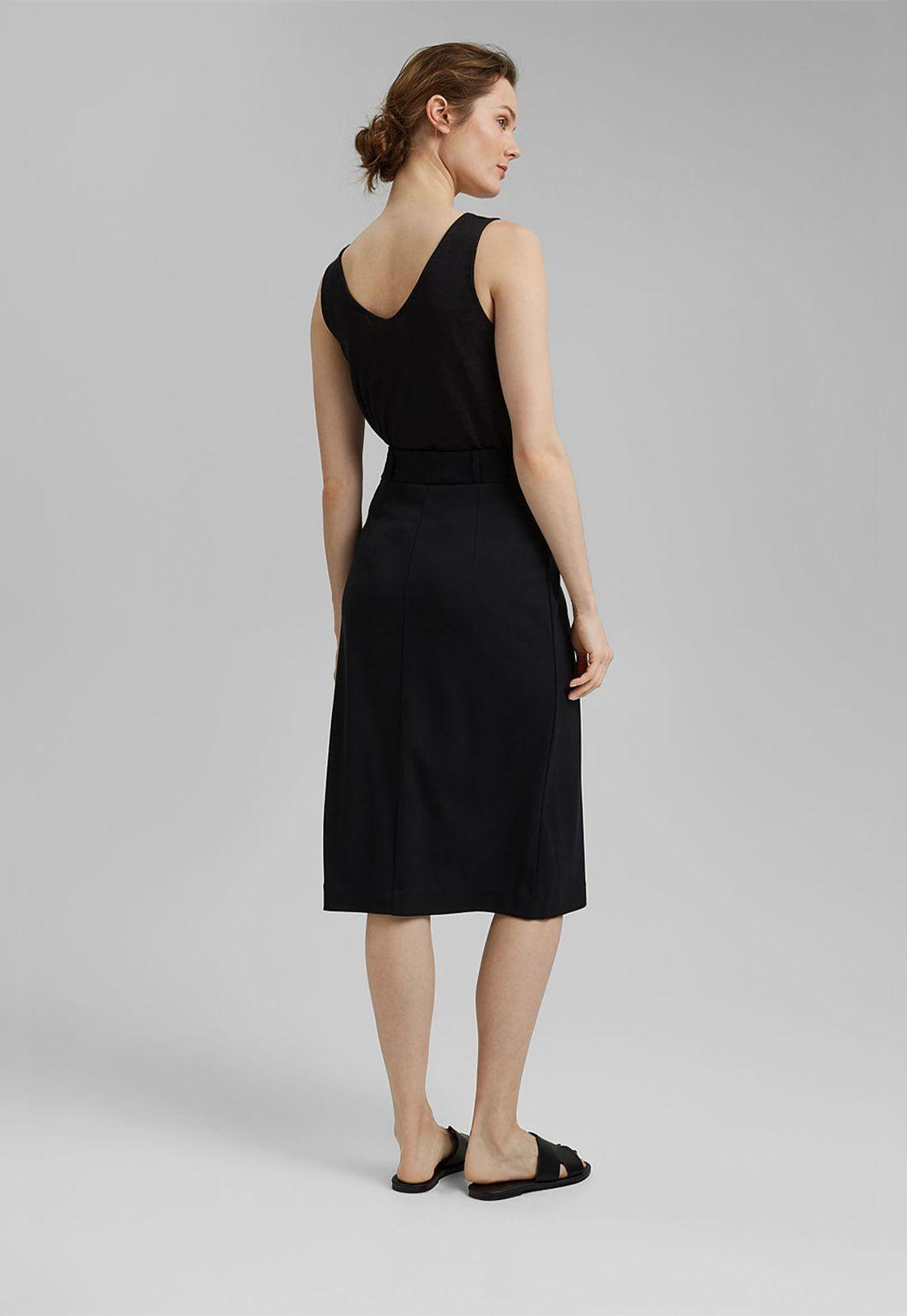 Falda Cruzada En Jersey Esprit-1