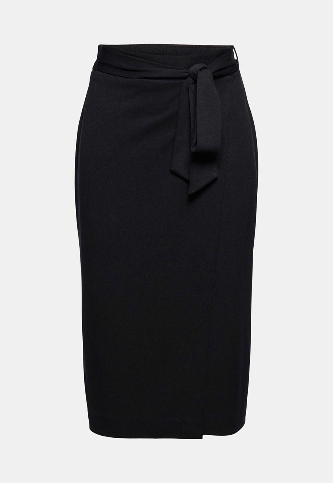 Falda Cruzada En Jersey Esprit-3