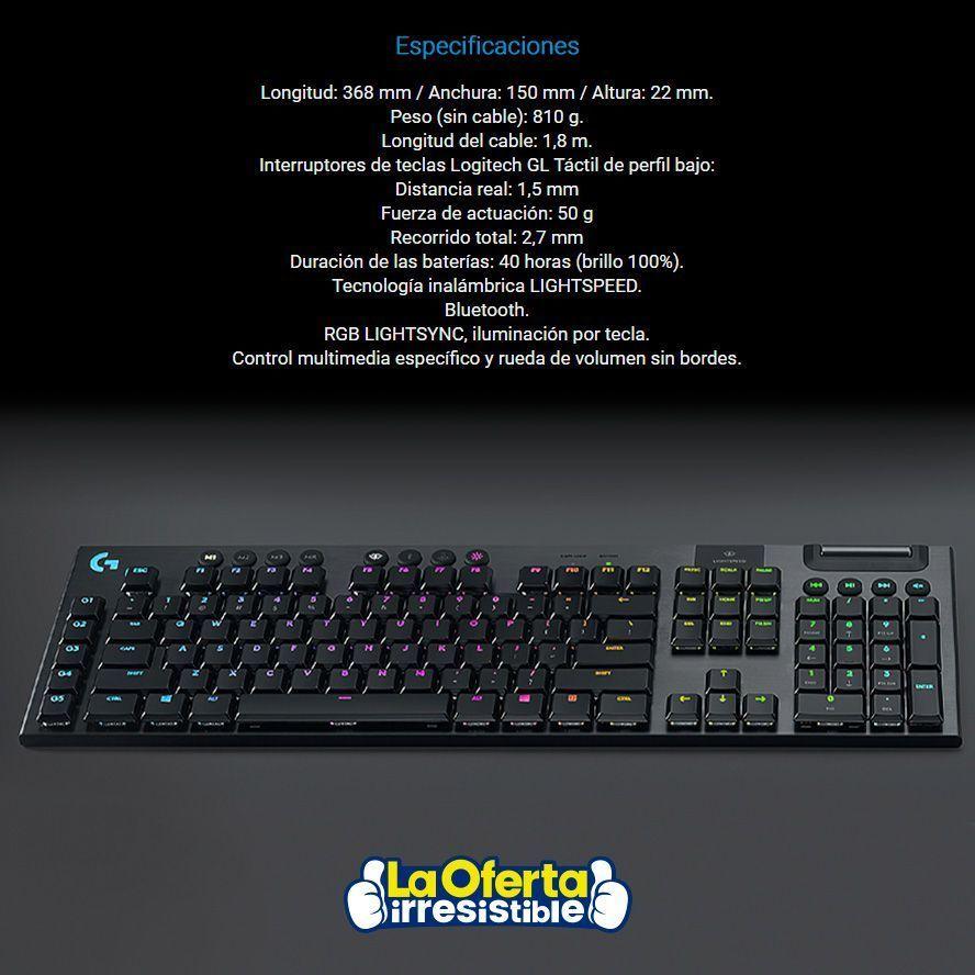 Teclado Gamer Mecanico Logitech G915 TKL-9