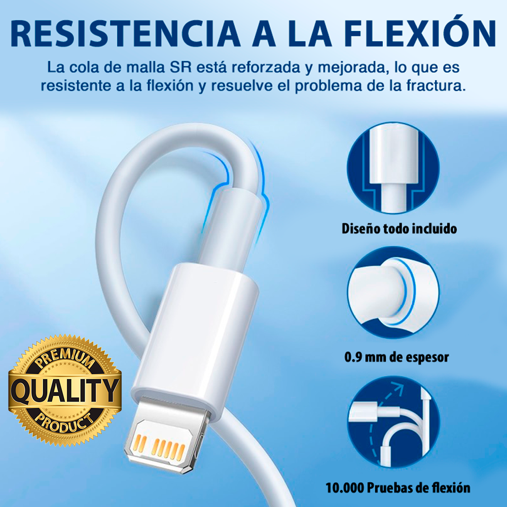 Cable Lightning Carga Rápida Apple 1m iPhone-2