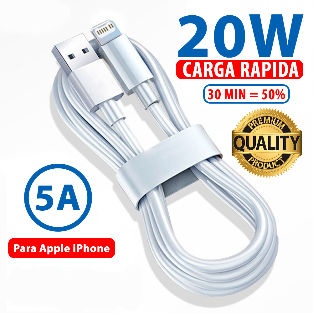 Cable Lightning Carga Rápida Apple 1m iPhone-1
