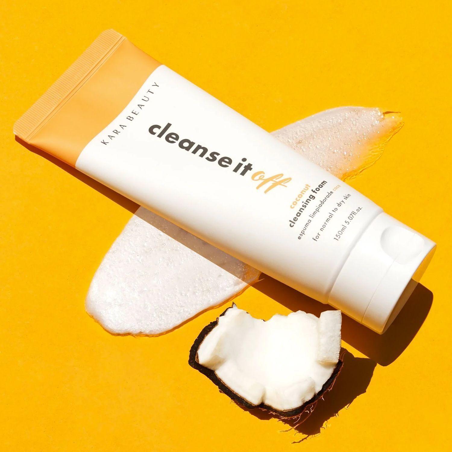Set Limpiador Facial Gel + Espuma Aroma Coco de Kara Beauty-2
