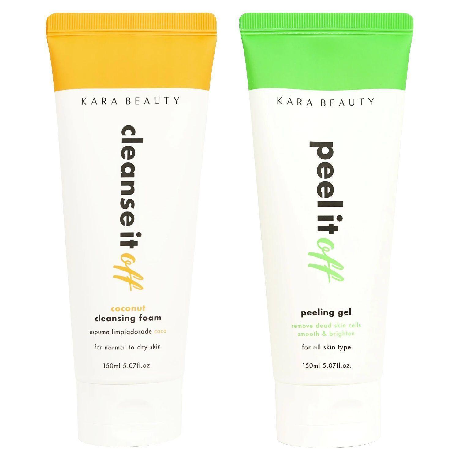 Set Limpiador Facial Gel + Espuma Aroma Coco de Kara Beauty-0