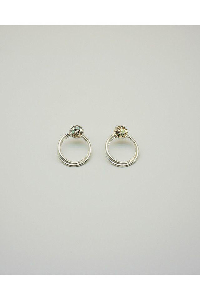 Aros Medianos Plateados  Seaweed Beach i-D-0