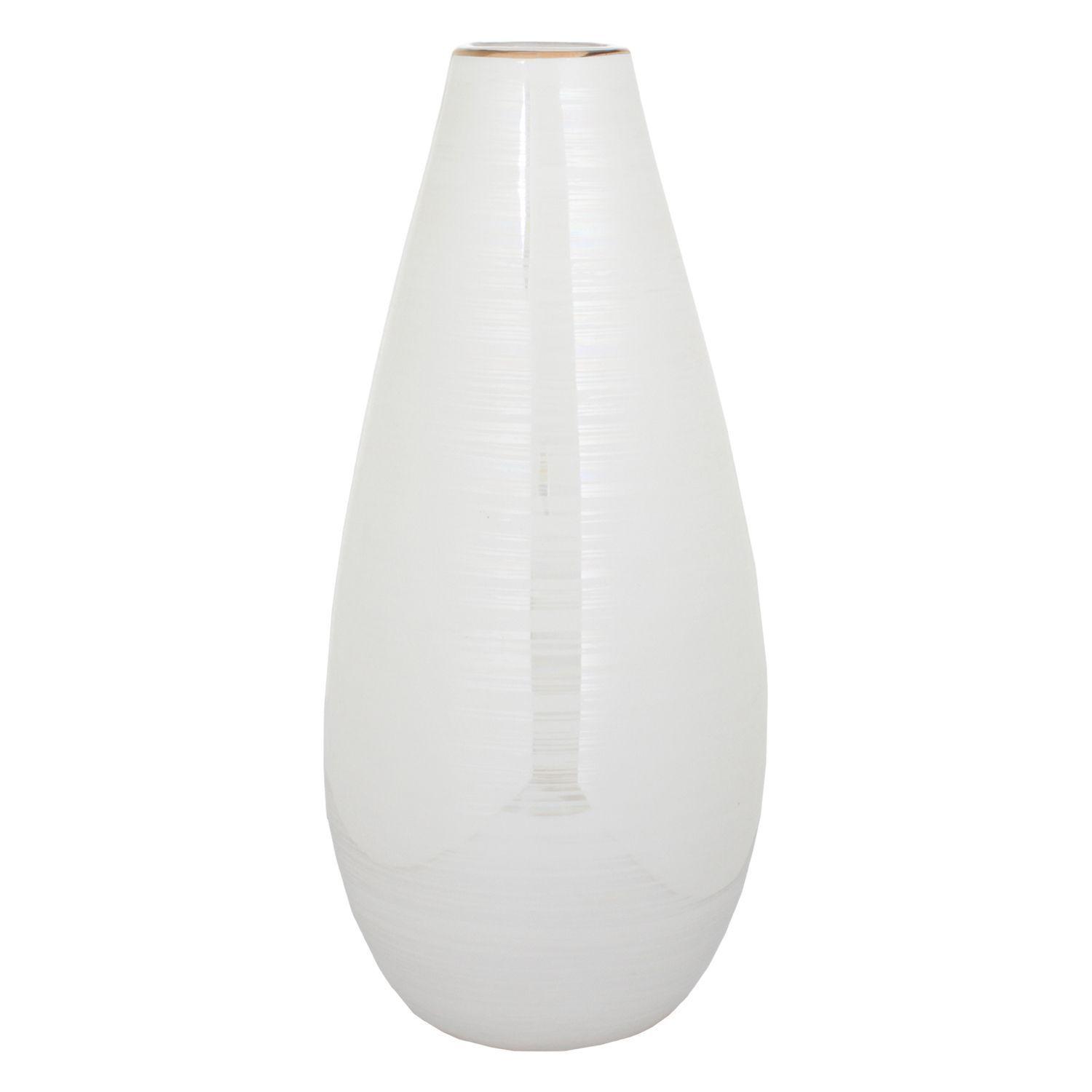 Jarrón Decorativo Nakar Blanco Grande-0