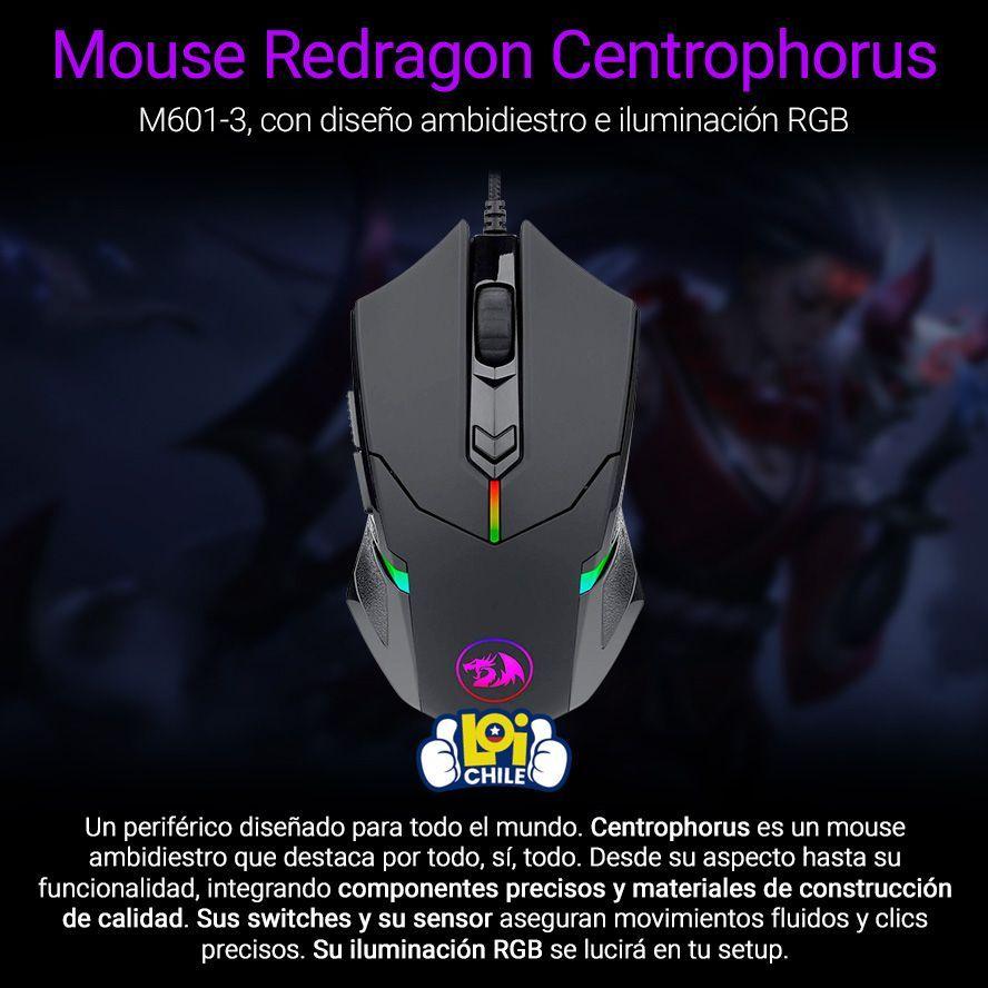 Mouse Gamer Redragon Centrophorus M601-RGB-2
