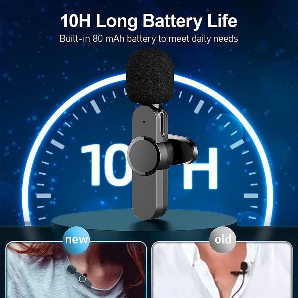Micrófono Lavalier Solapa Inalámbrico Tipo C Para Celular, Notebook, Tablet-1