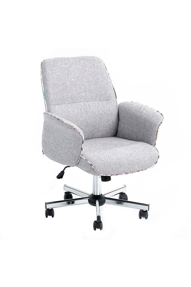 Silla Oficina Acolchada Altura Regulable y Ruedas-0
