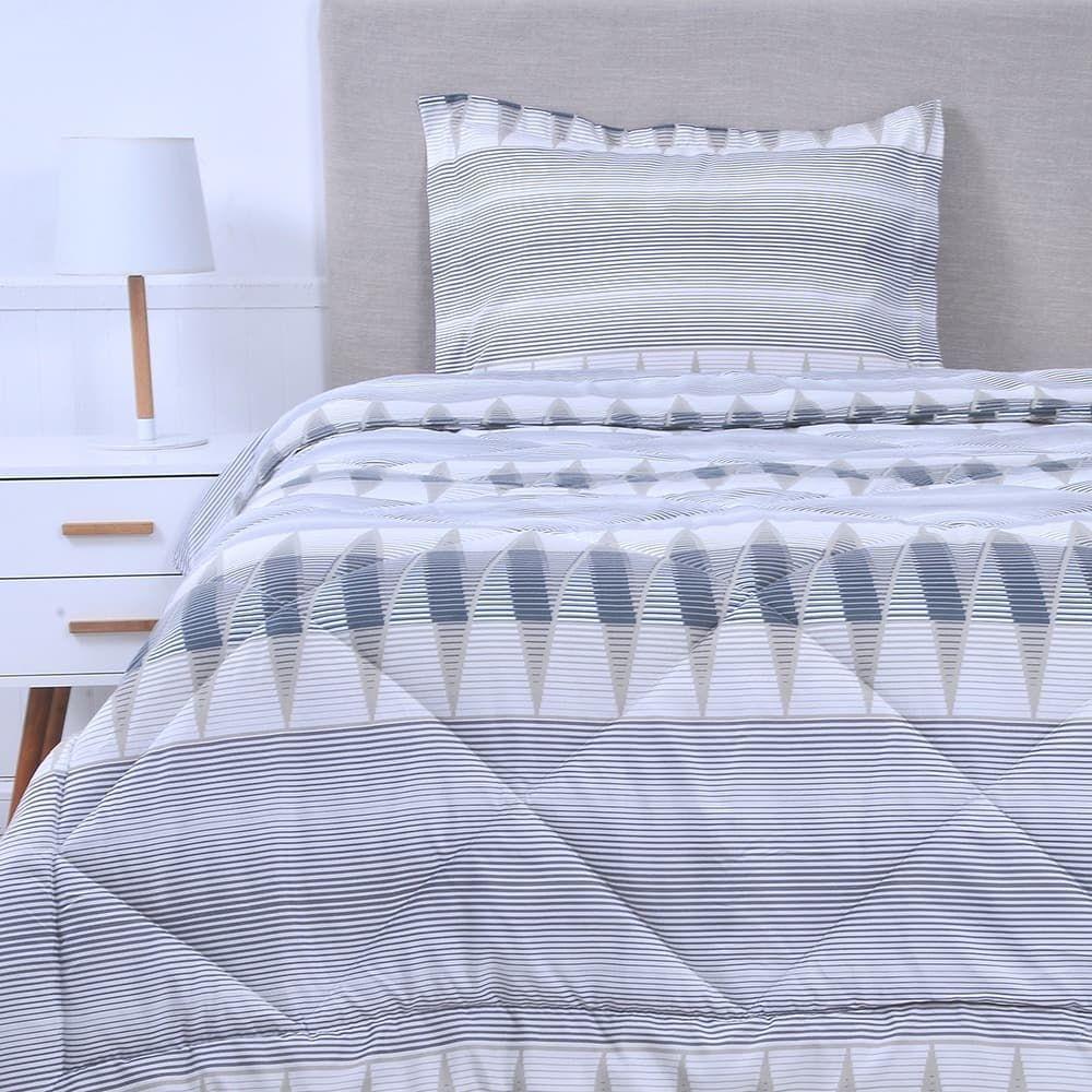 Plumón 1.5 Plazas Microfibra Estampado Zigzag-0