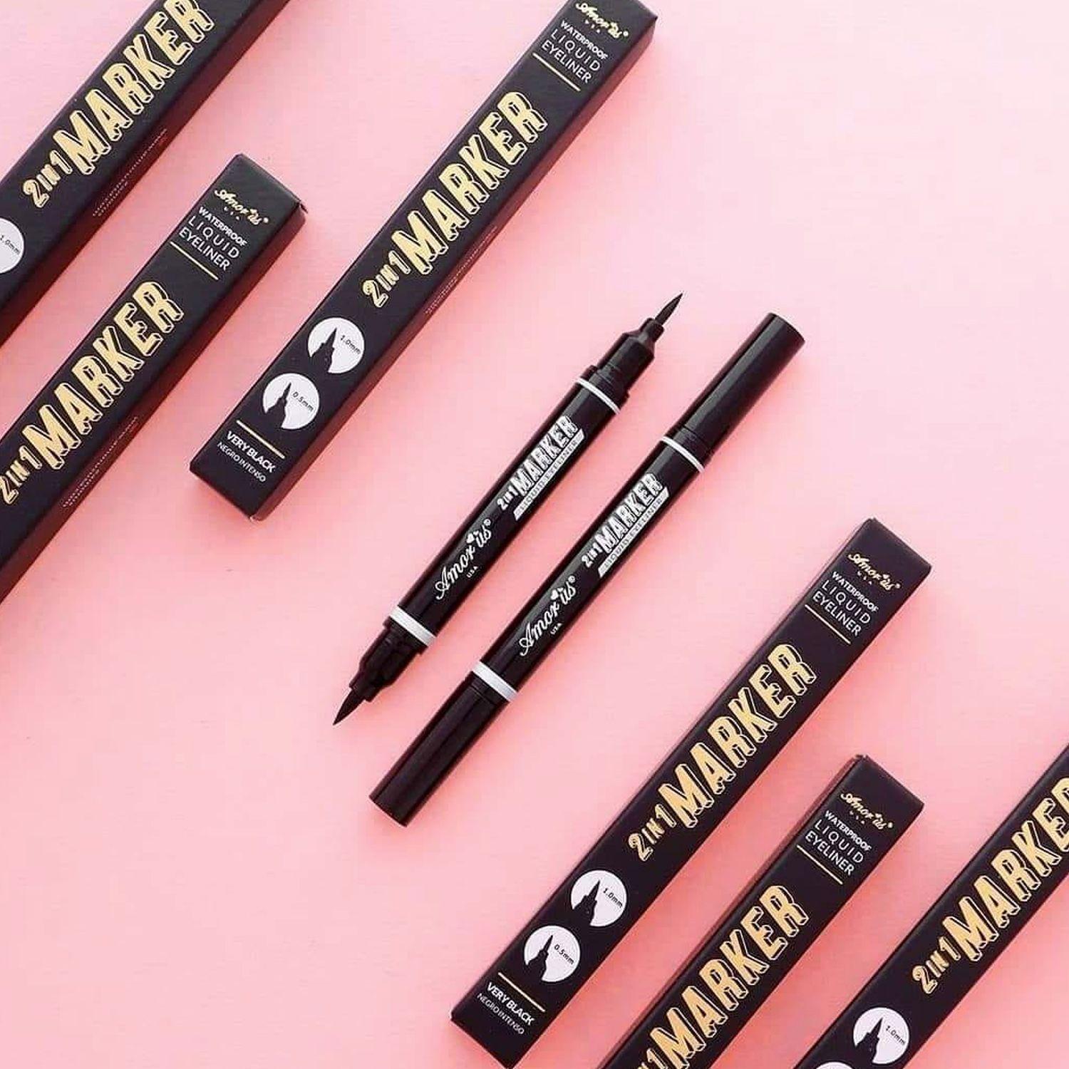 Pack Paleta Definidor De Cejas "Powder Book" Beauty Creations + Delineador Líquido A Prueba De Agua 2 En 1 Amor Us-6