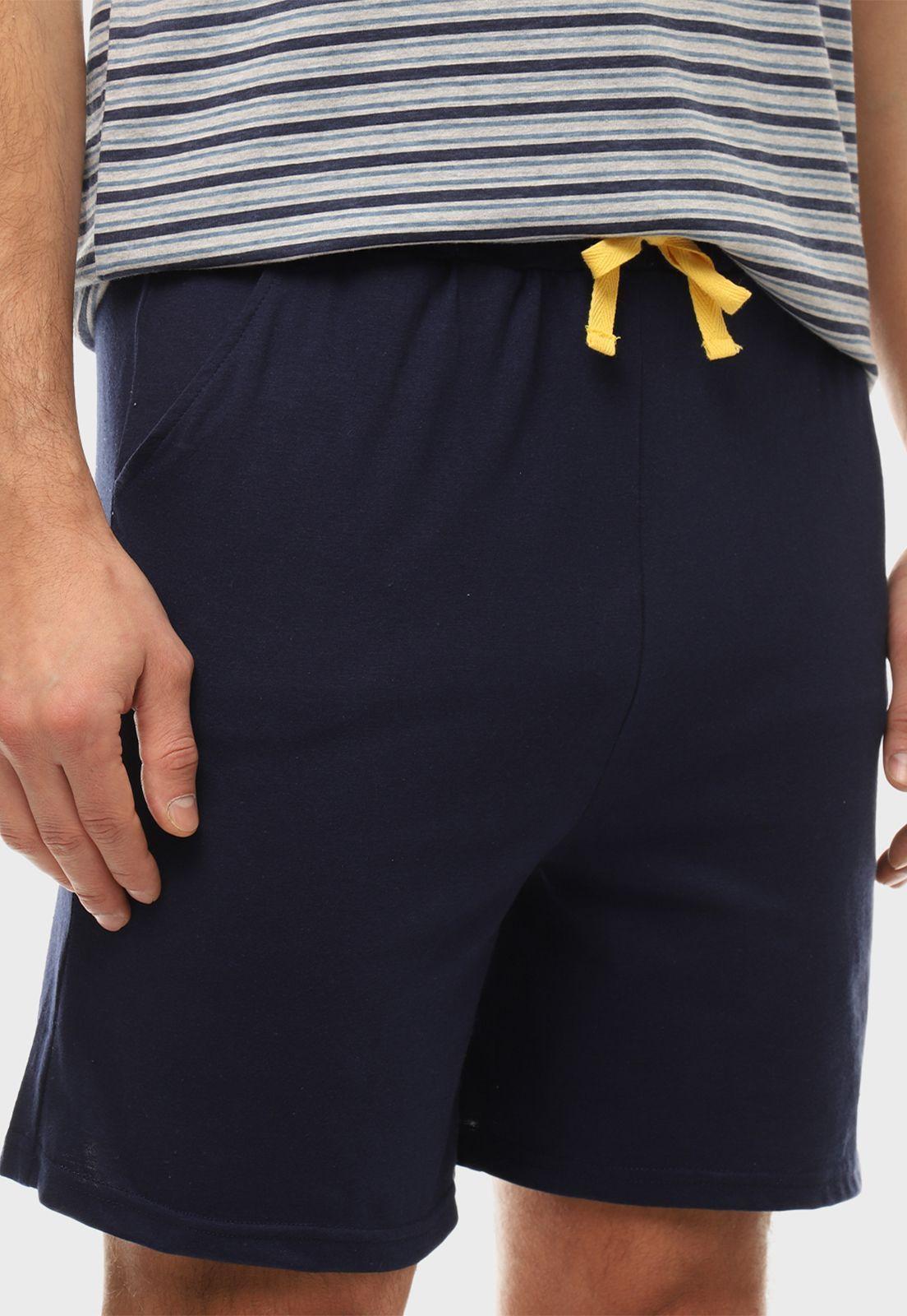 Pijama Rayas Corto Cuello Redondo Arrow-3