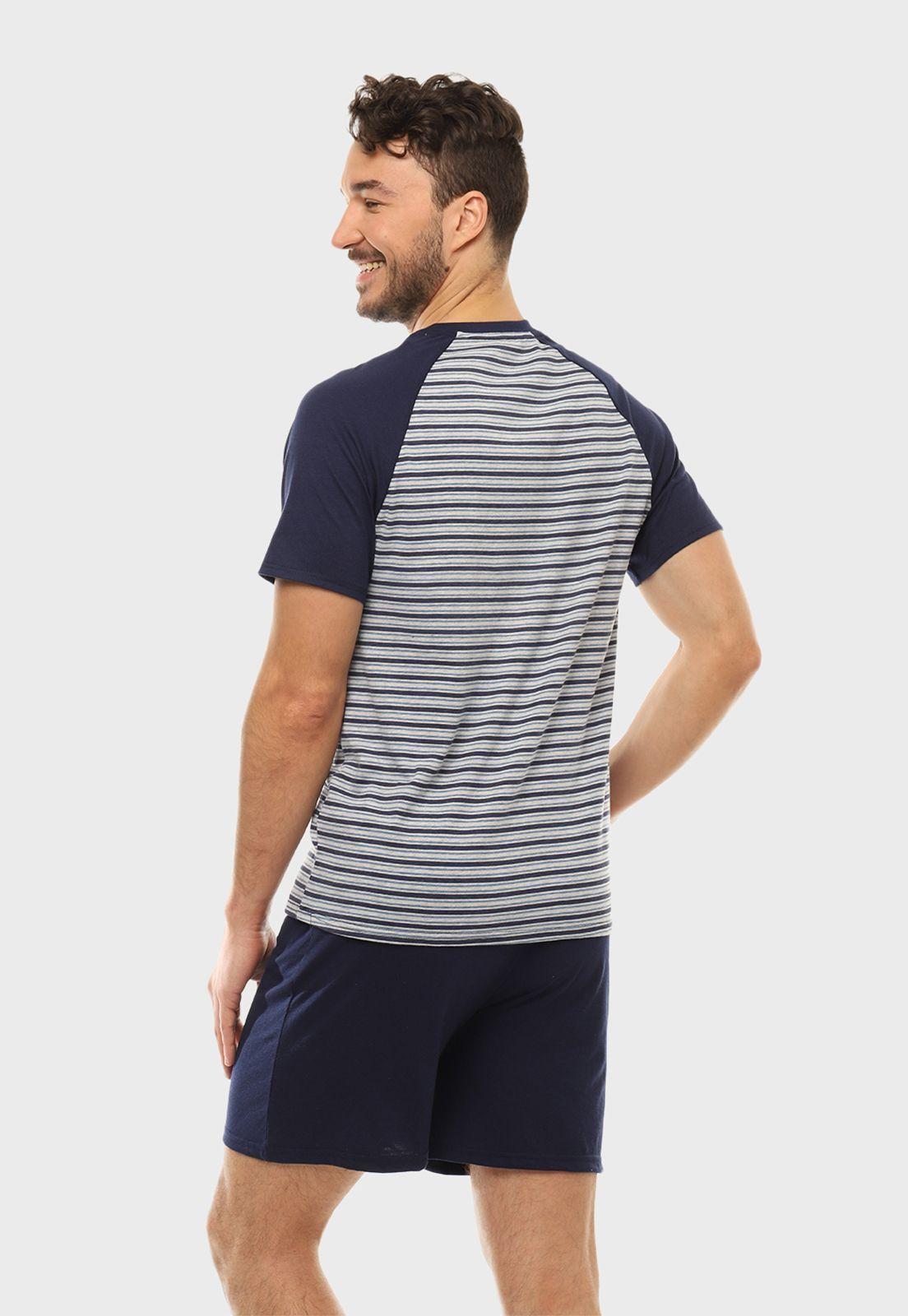 Pijama Rayas Corto Cuello Redondo Arrow-1