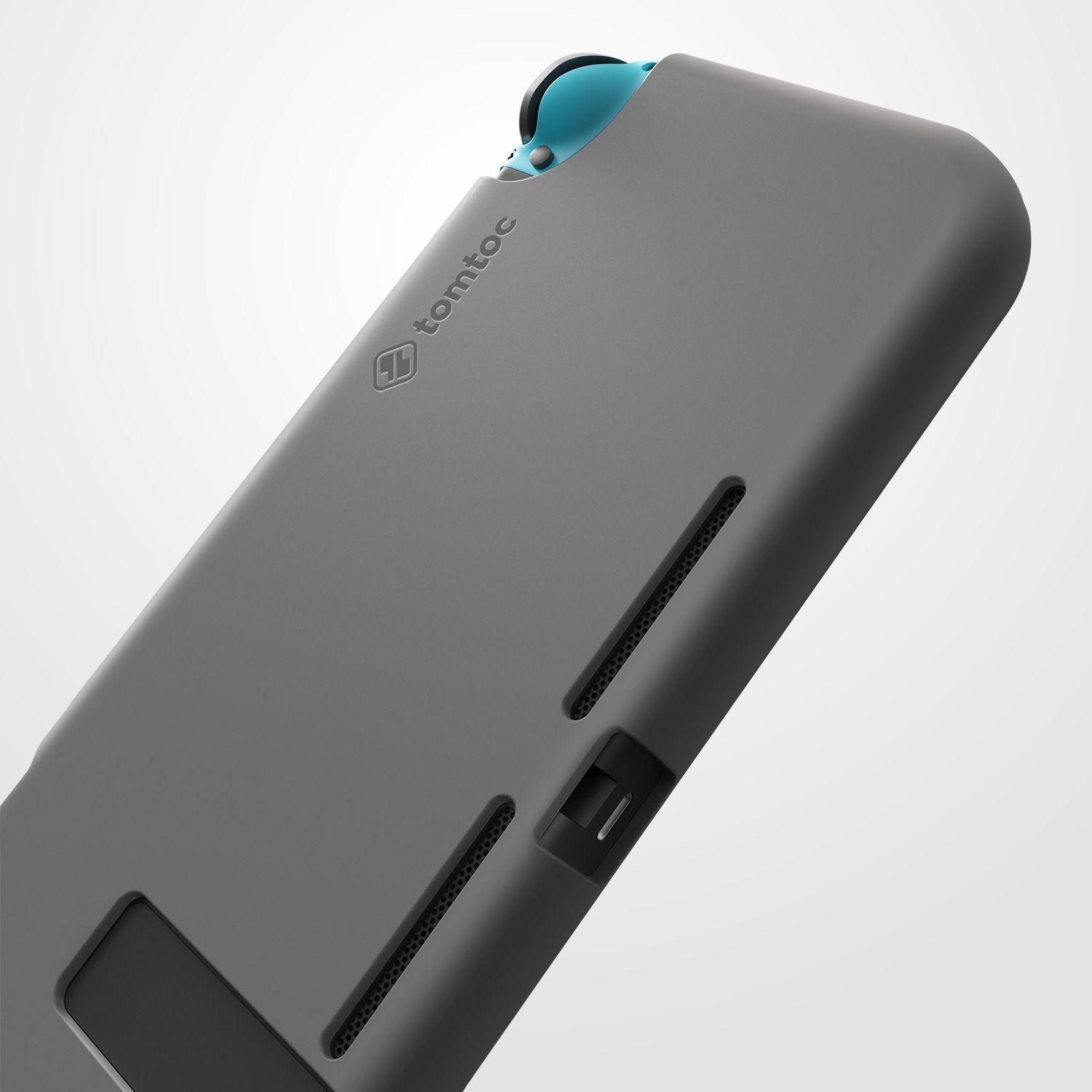 Tomtoc - Caracasa De Silicona Para Nintendo Switch- Gris-3