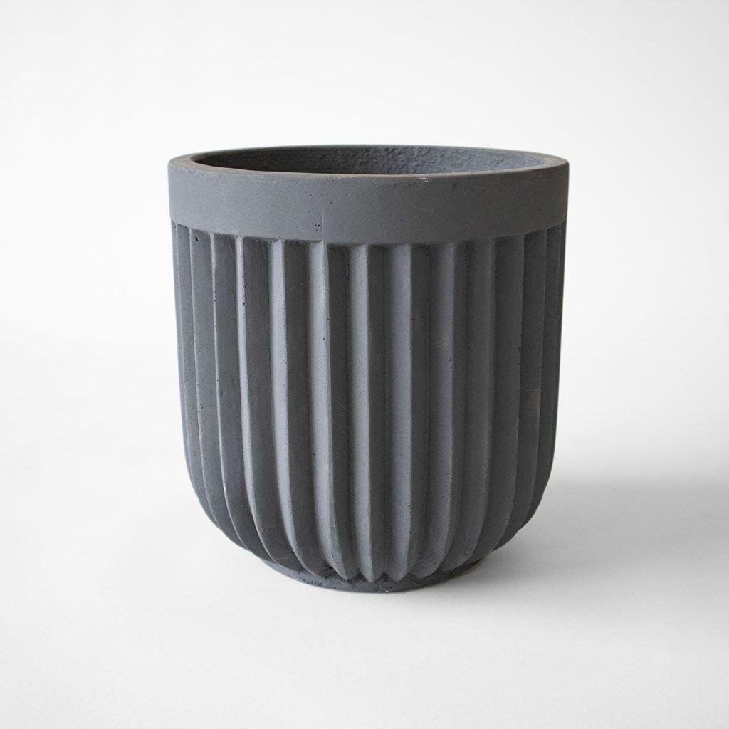 Macetero gris PITRA 21x22cm -0