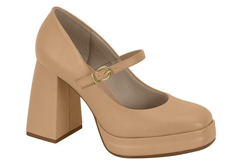 Zapato Mujer Taco Cuadrado Castaño 4298-103- Beira Rio-0