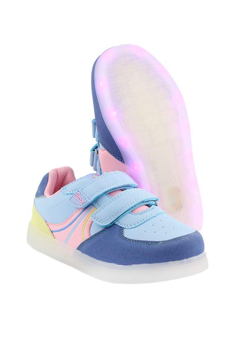 Zapatilla led velcros powerlight caminar niña 948-3