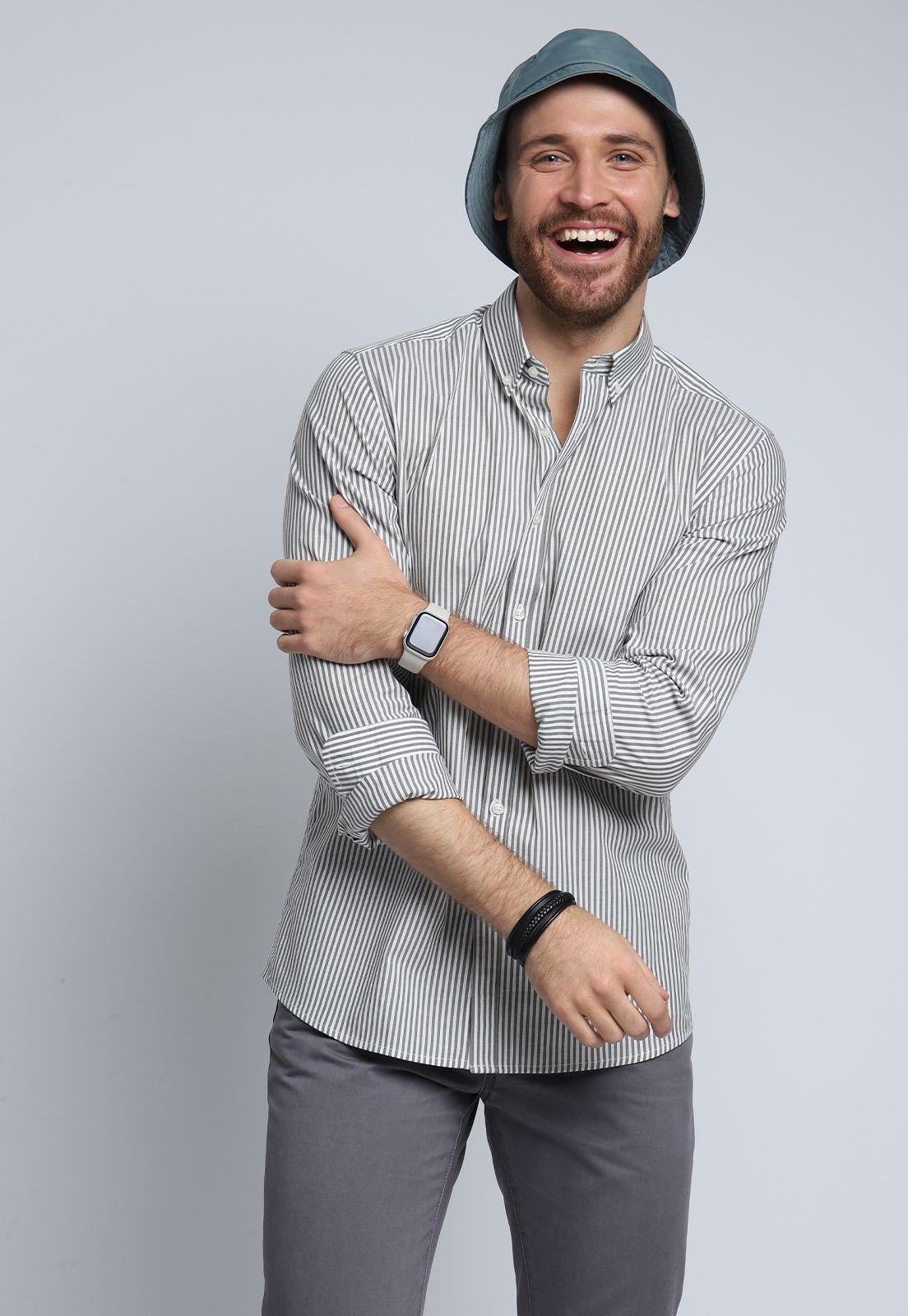 Camisa Oxford A Rayas Arrow-1
