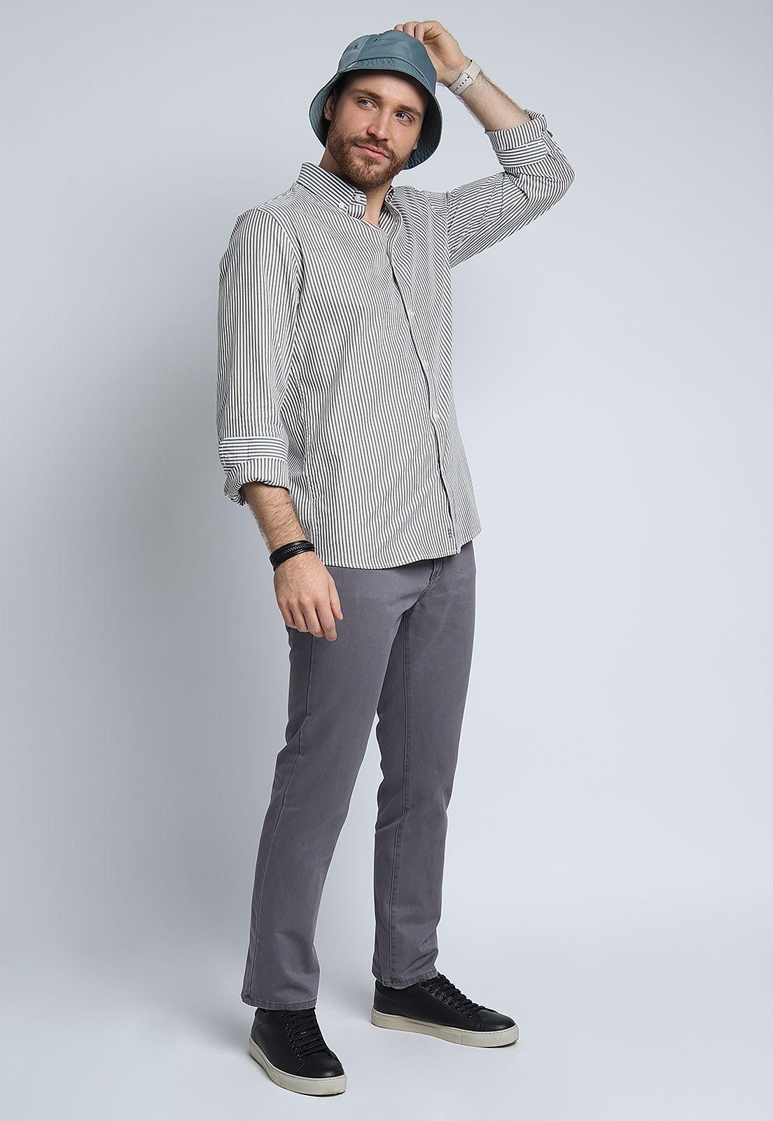 Camisa Oxford A Rayas Arrow-4