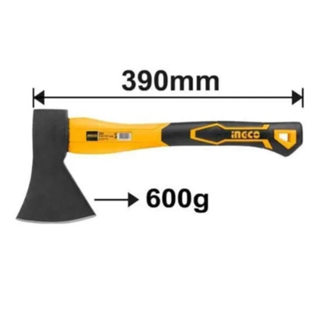 Hacha De Mano Mango Fibra De Vidrio 600grs Ingco-1