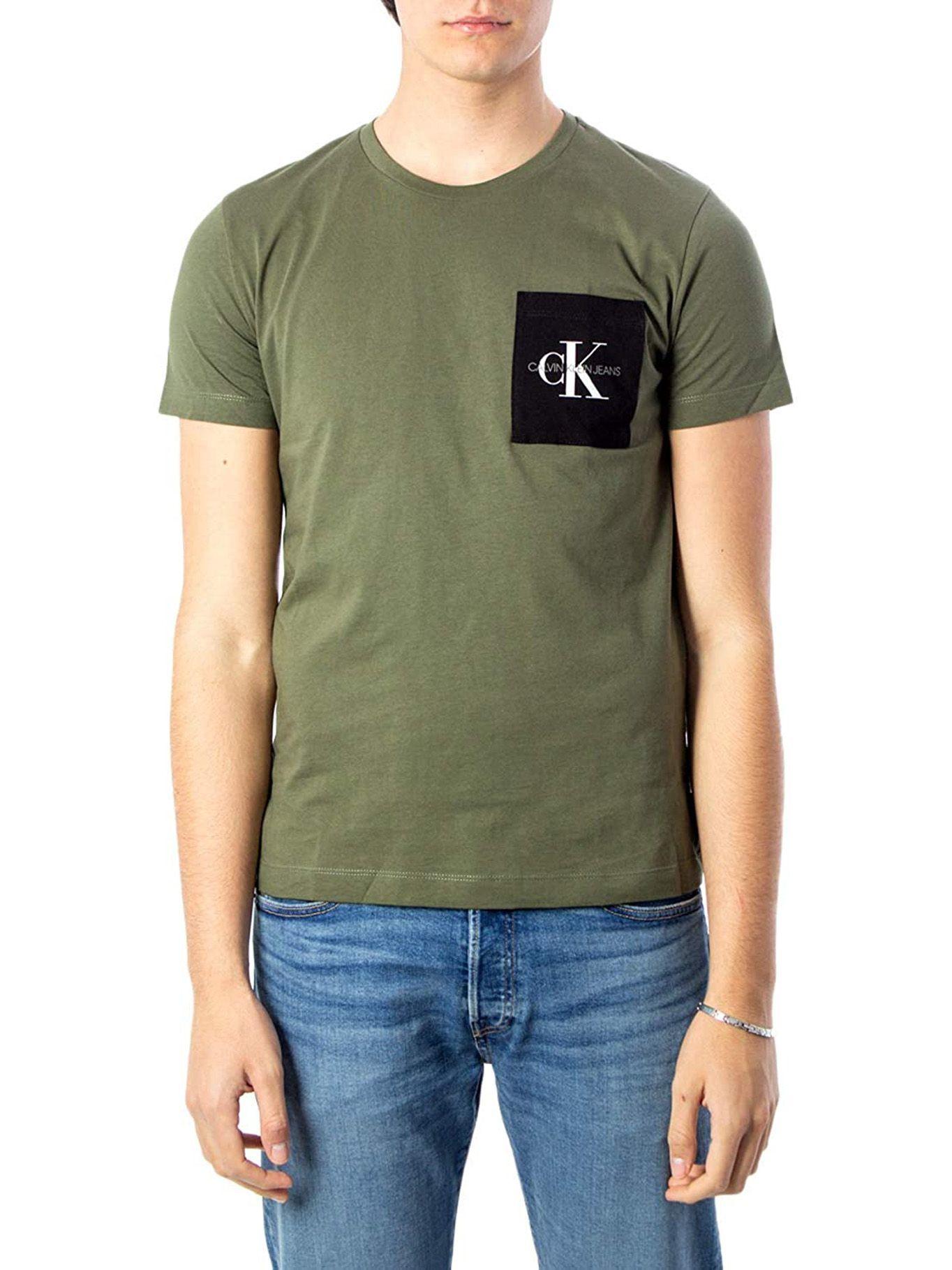 Polera Monogram Pocket Verde Calvin Klein-0