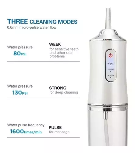 Irrigador Bucal Portatil Recargable -3