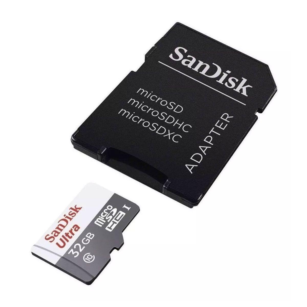 Tarjeta De Memoria Sandisk Sdsqunb-032g-gn3ma Ultra Con Adaptador Sd 32gb-2