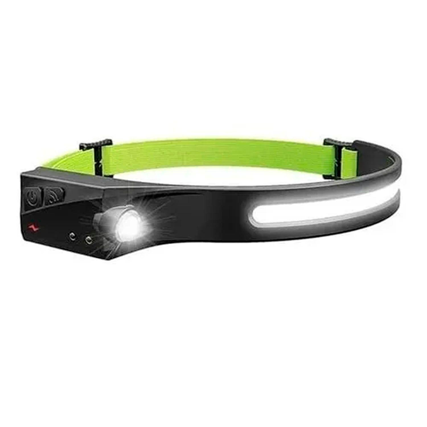 Linterna Frontal Con Sensor Recargable Foco Cabeza Minera-0