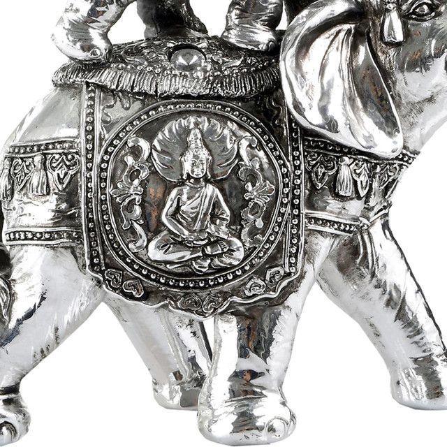 Figura Decorativa Elefantes Jaipur Doble-1