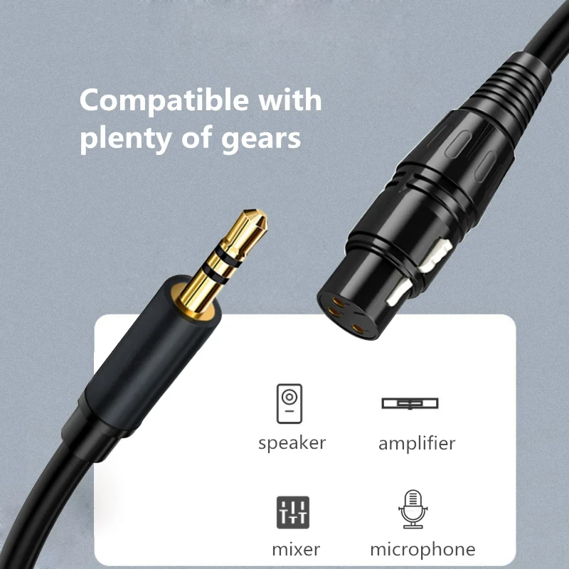 Cable de Audio para Micrófono Canon XLR a 3.5mm 2.5m MC435-4