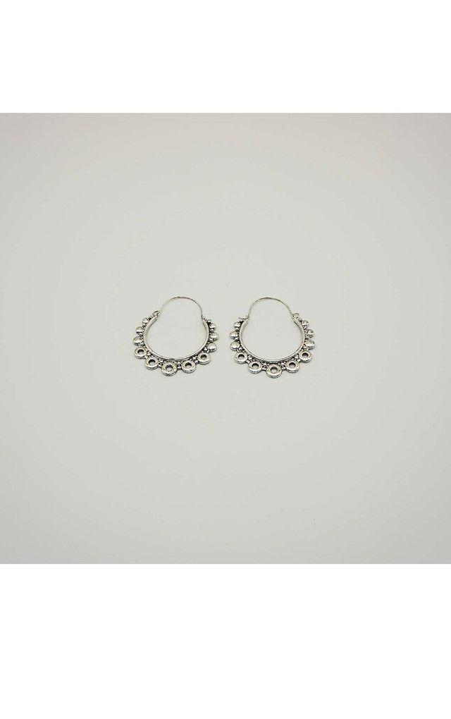 Aros Argollas Bubble Plateado i-D-0