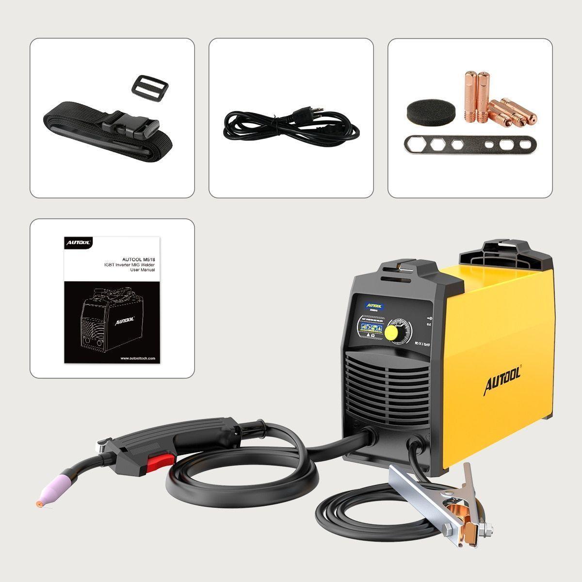Soldadora MIG sin gas Profesional M518 -0