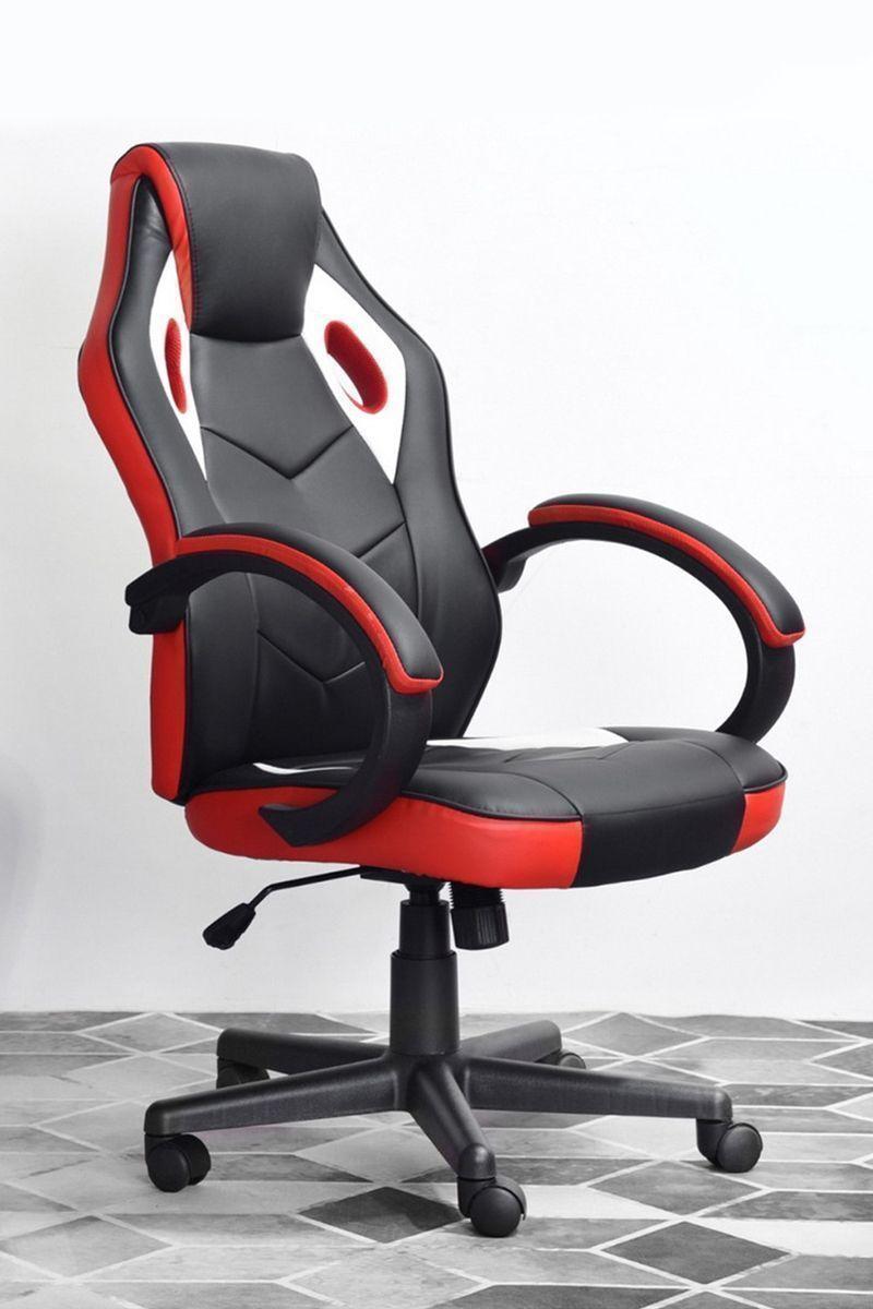 Silla Gamer Pu Flow Ergonómica Escritorio Negro-1