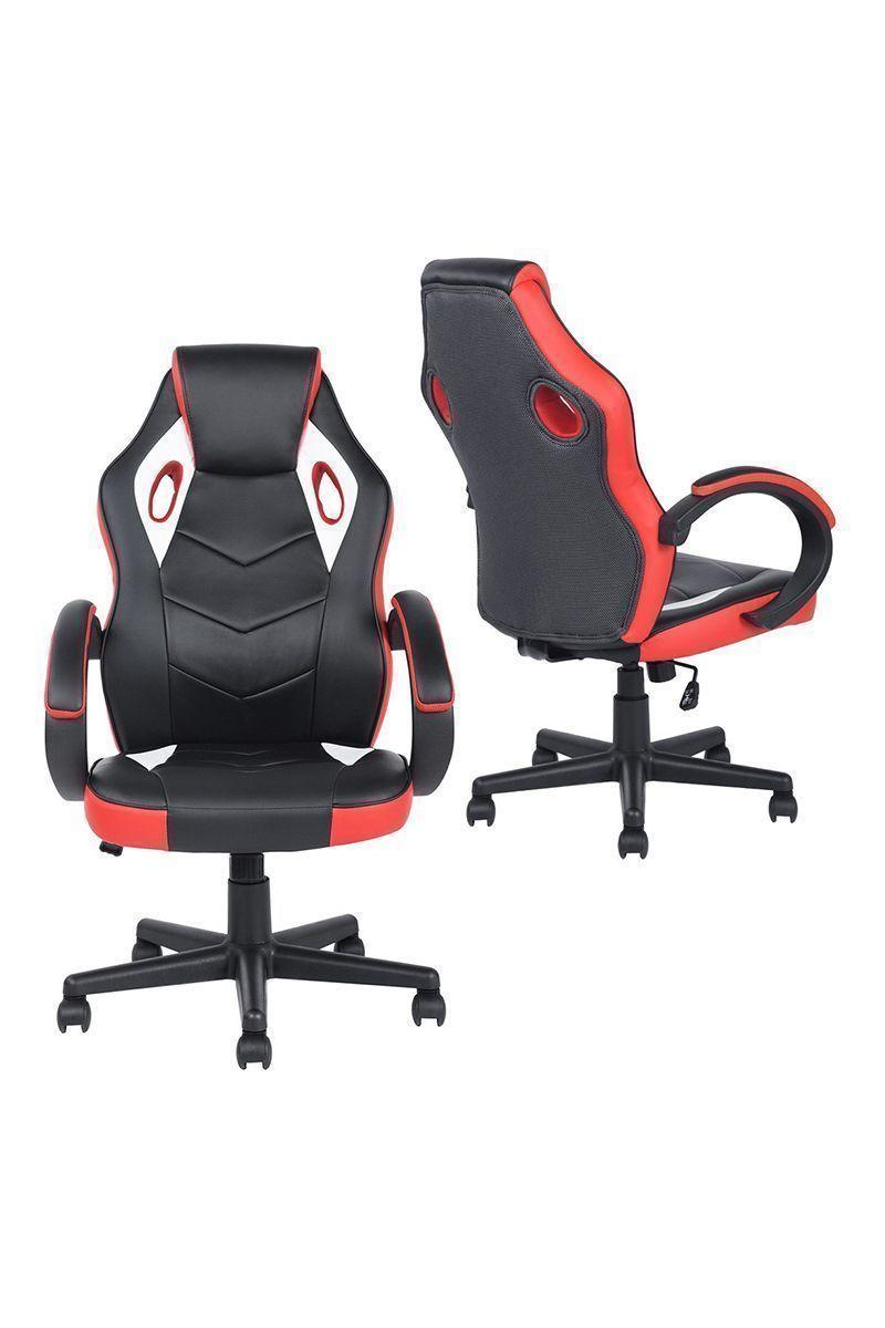 Silla Gamer Pu Flow Ergonómica Escritorio Negro-3
