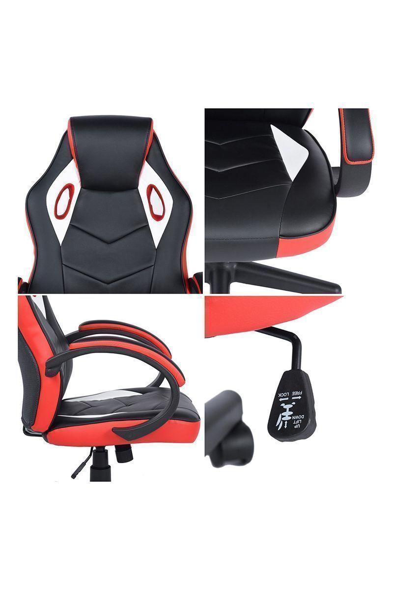Silla Gamer Pu Flow Ergonómica Escritorio Negro-4