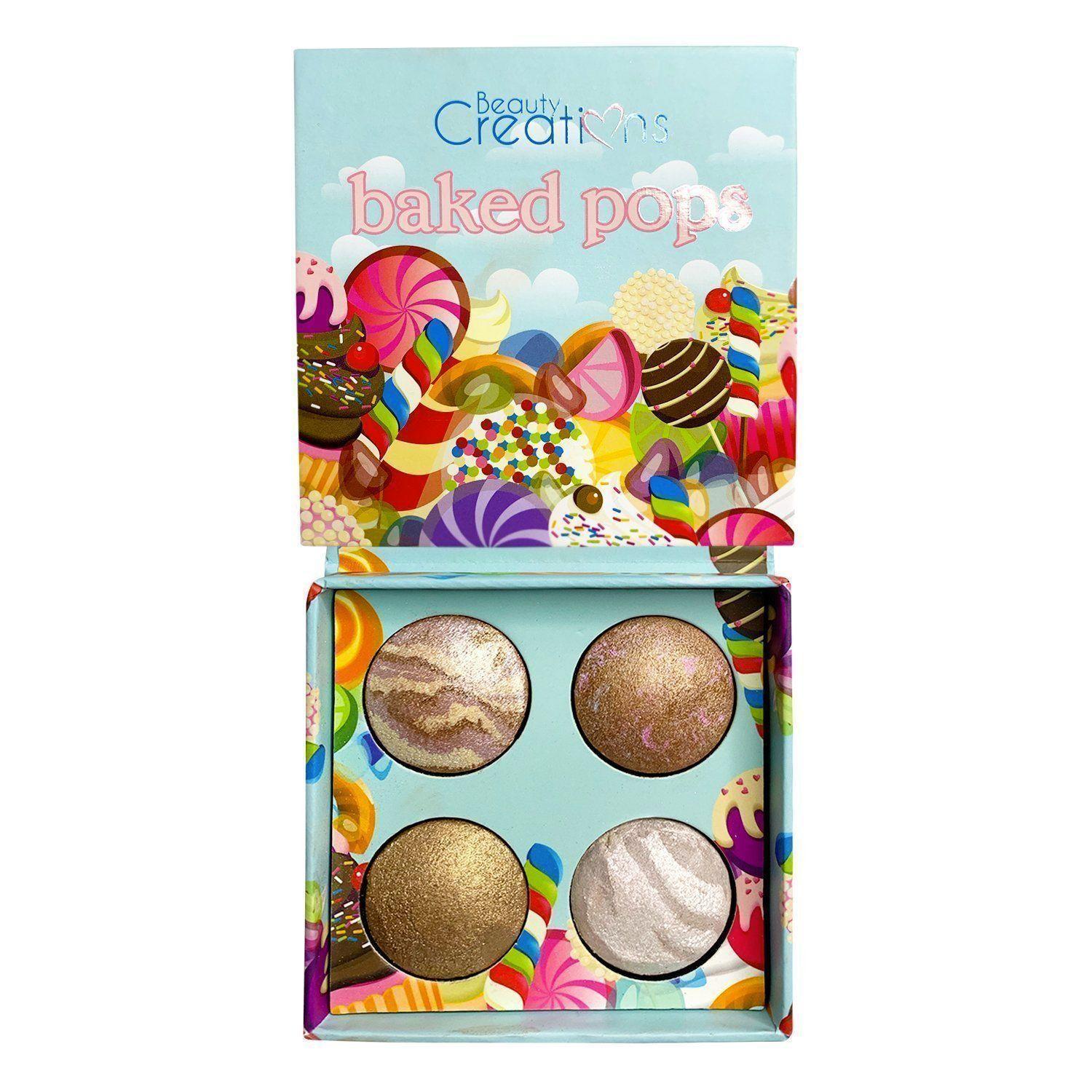 Pack Paleta De Iluminadores “Baked Pops” + Set 12 Brochas Holo Fun y Estuche de Beauty Creations-2