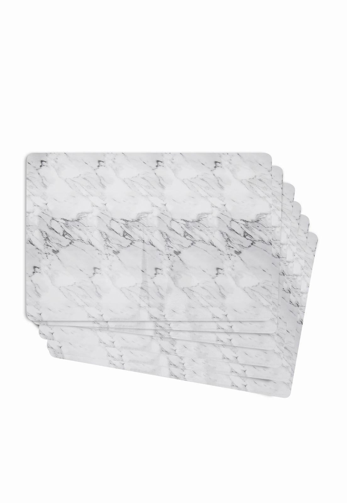 Set 6 Individuales Ecocuero Marmol Deco Eclipse-0