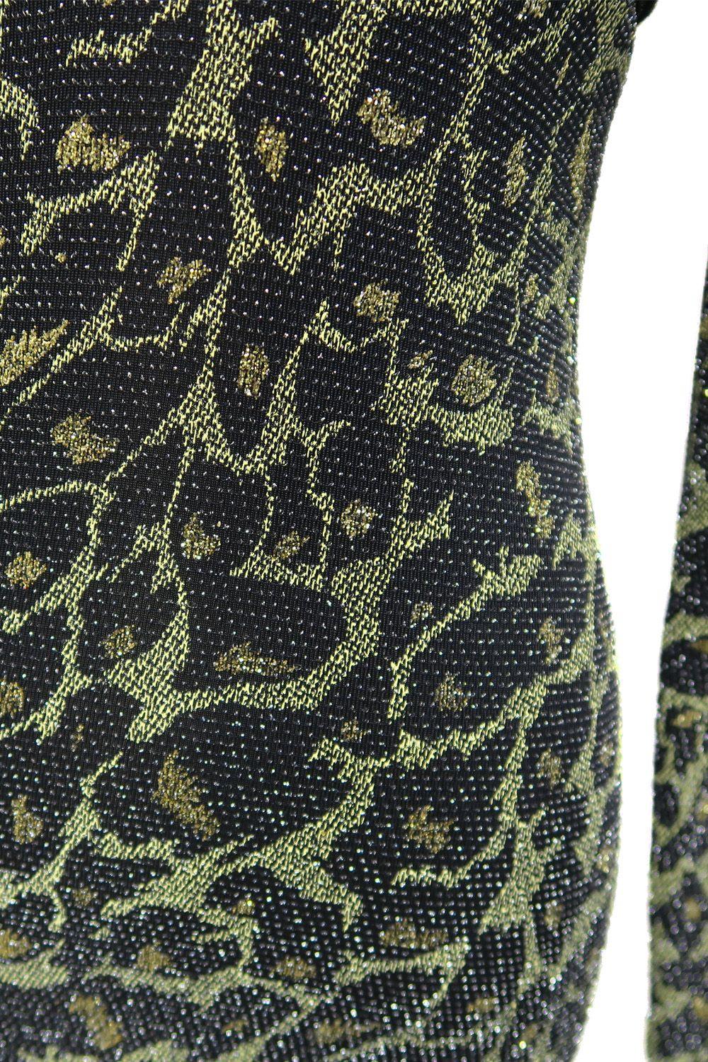 Vestido Brillos Animal Print Negro Nicopoly-3