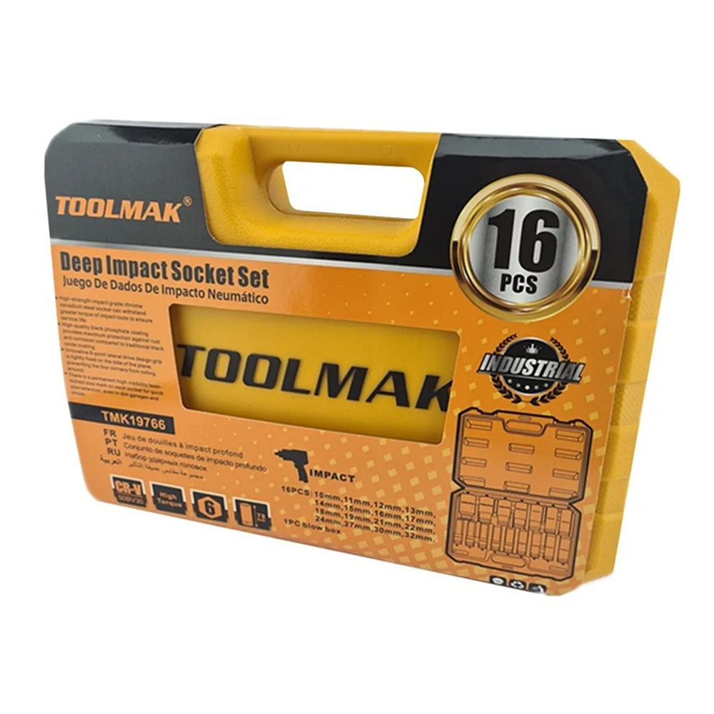 Set Dados Impacto Cuadrante De 1/2 16 Piezas Tmk-2