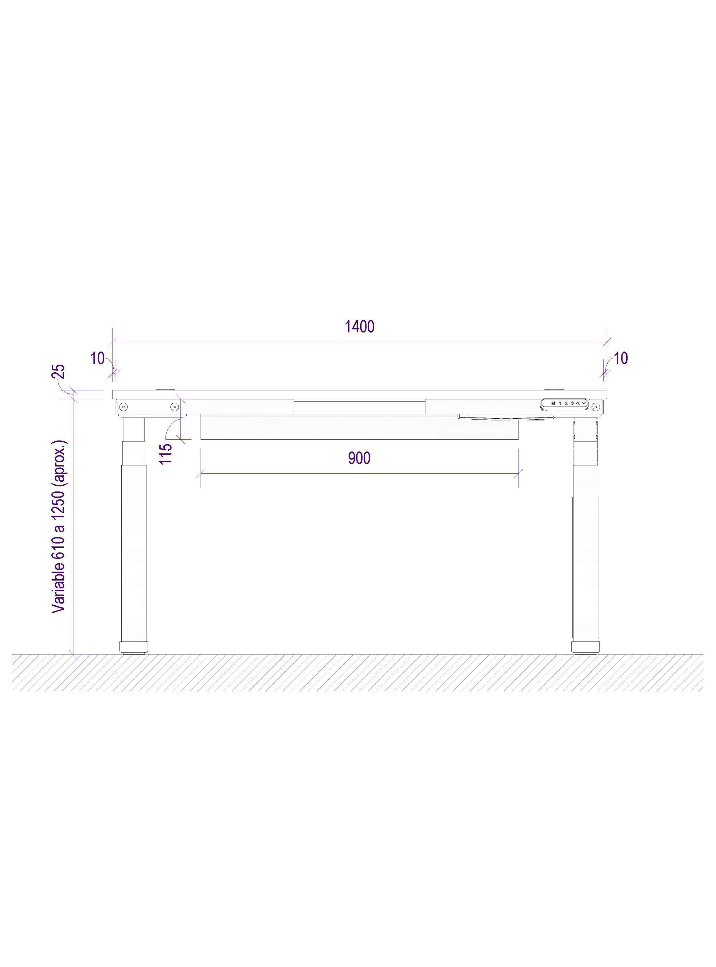 Escritorio Eléctrico Standing Desk 140x60cm AE-5