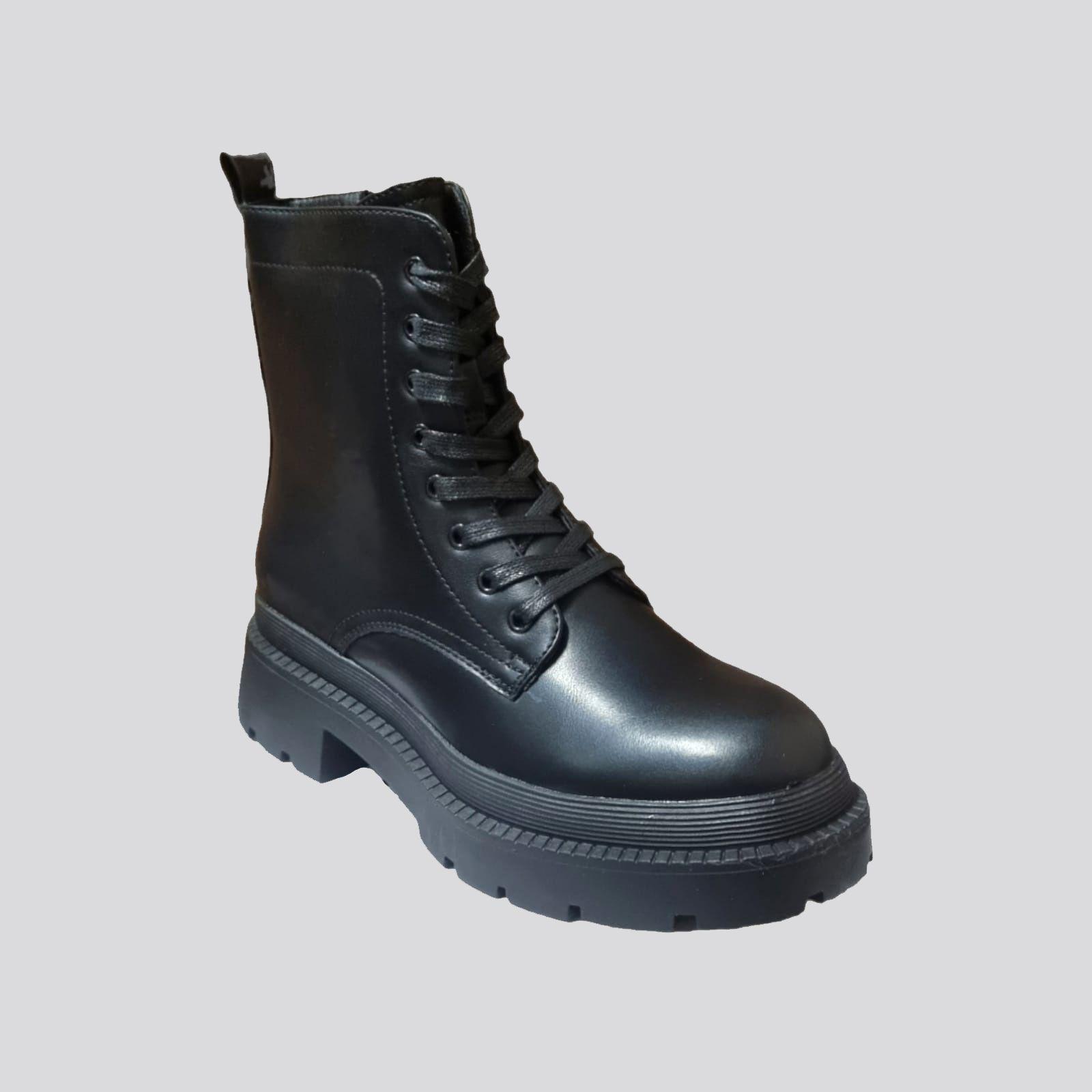 Botín Plataforma Negro-0
