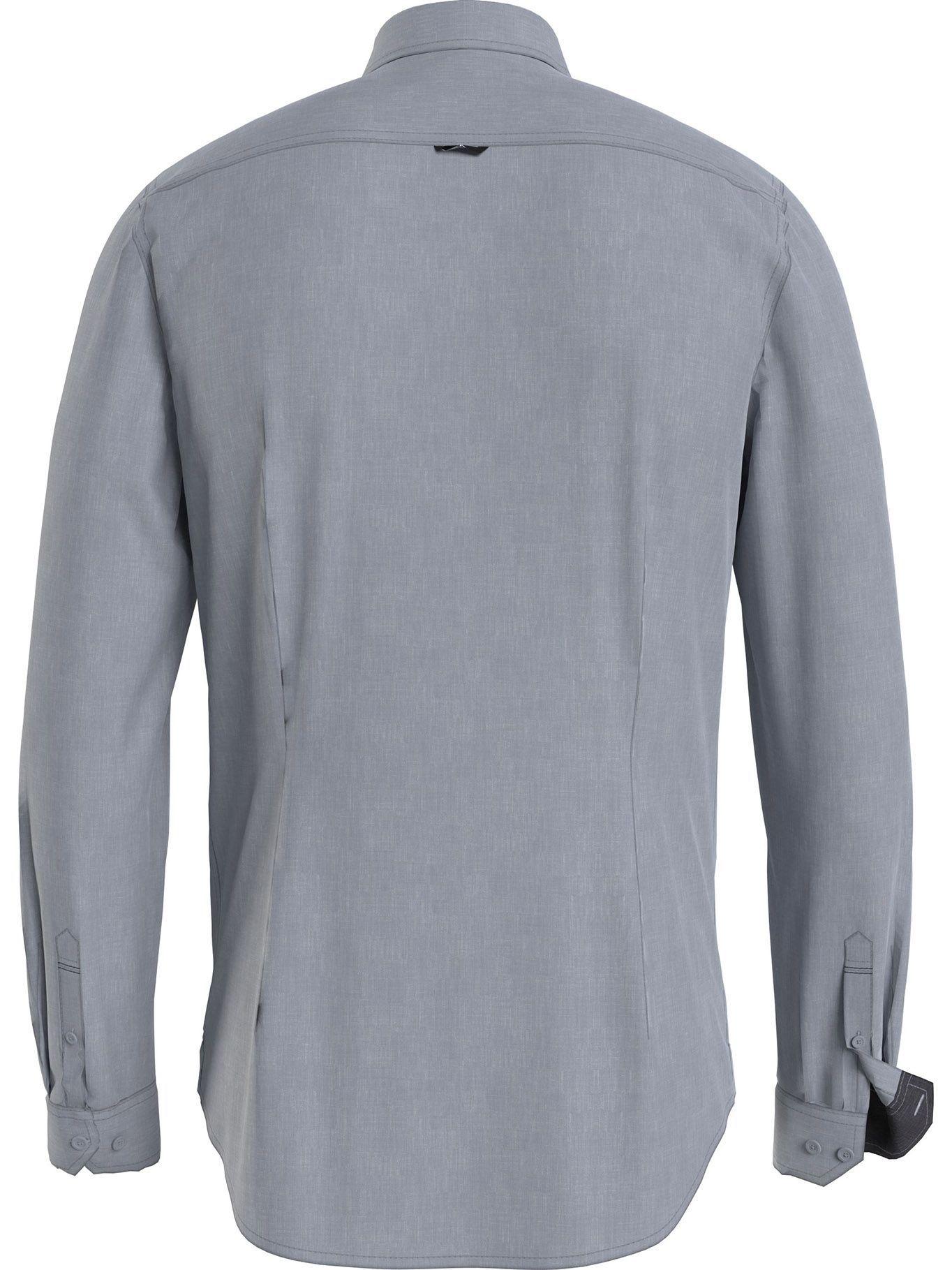 Camisa Washed Dobby Slim Gris Claro Calvin Klein-1