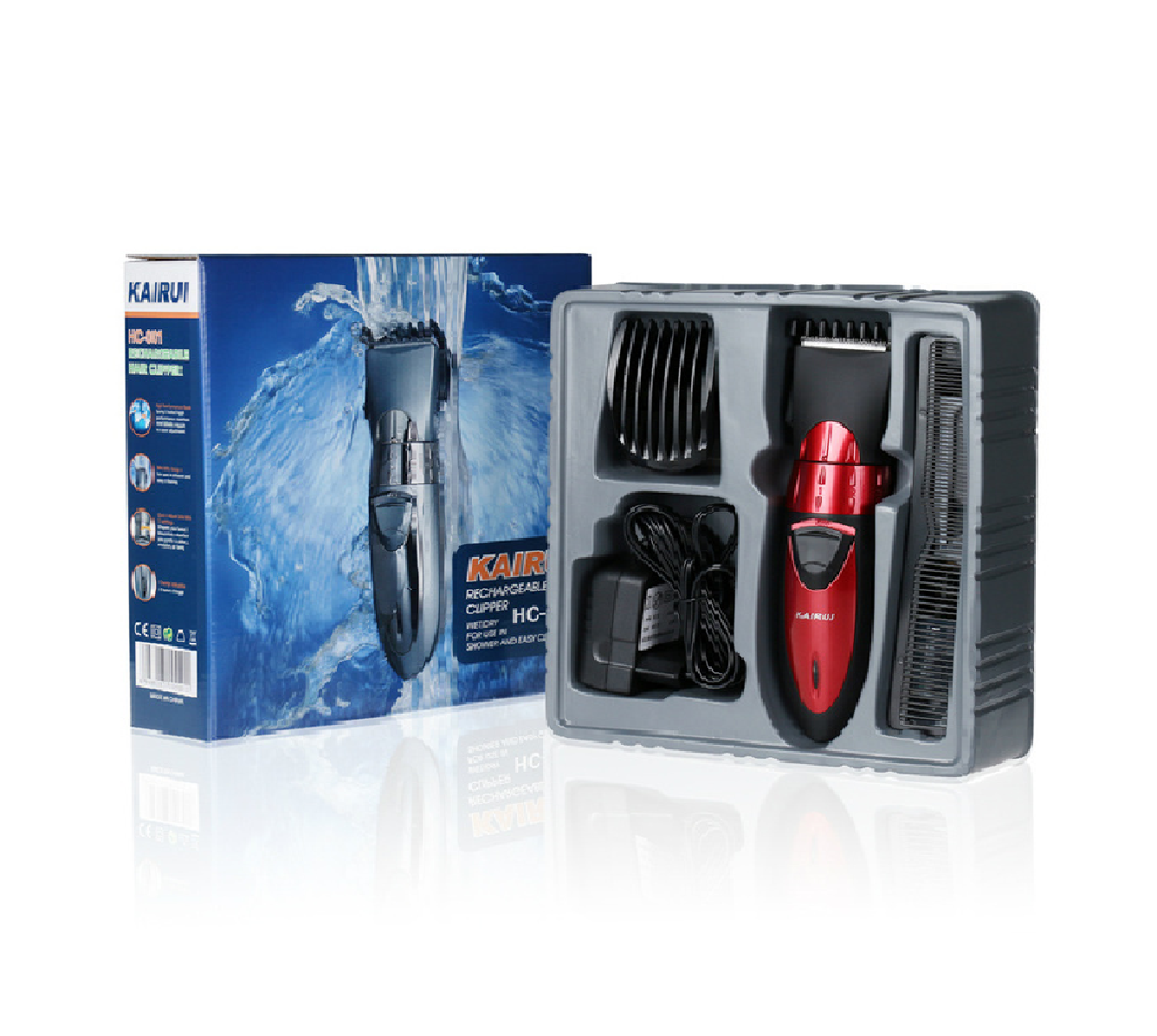 Cortapelos Eléctrico Profesional Recargable de 5 Engranajes Lavable-0