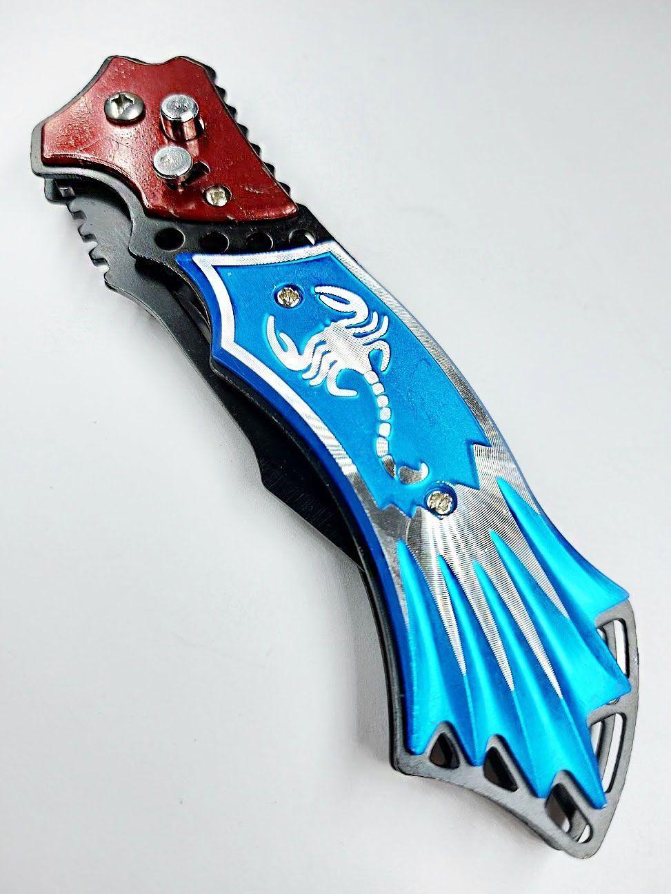 Blue Skorpion Navaja Cortapluma Automatica AC09-2