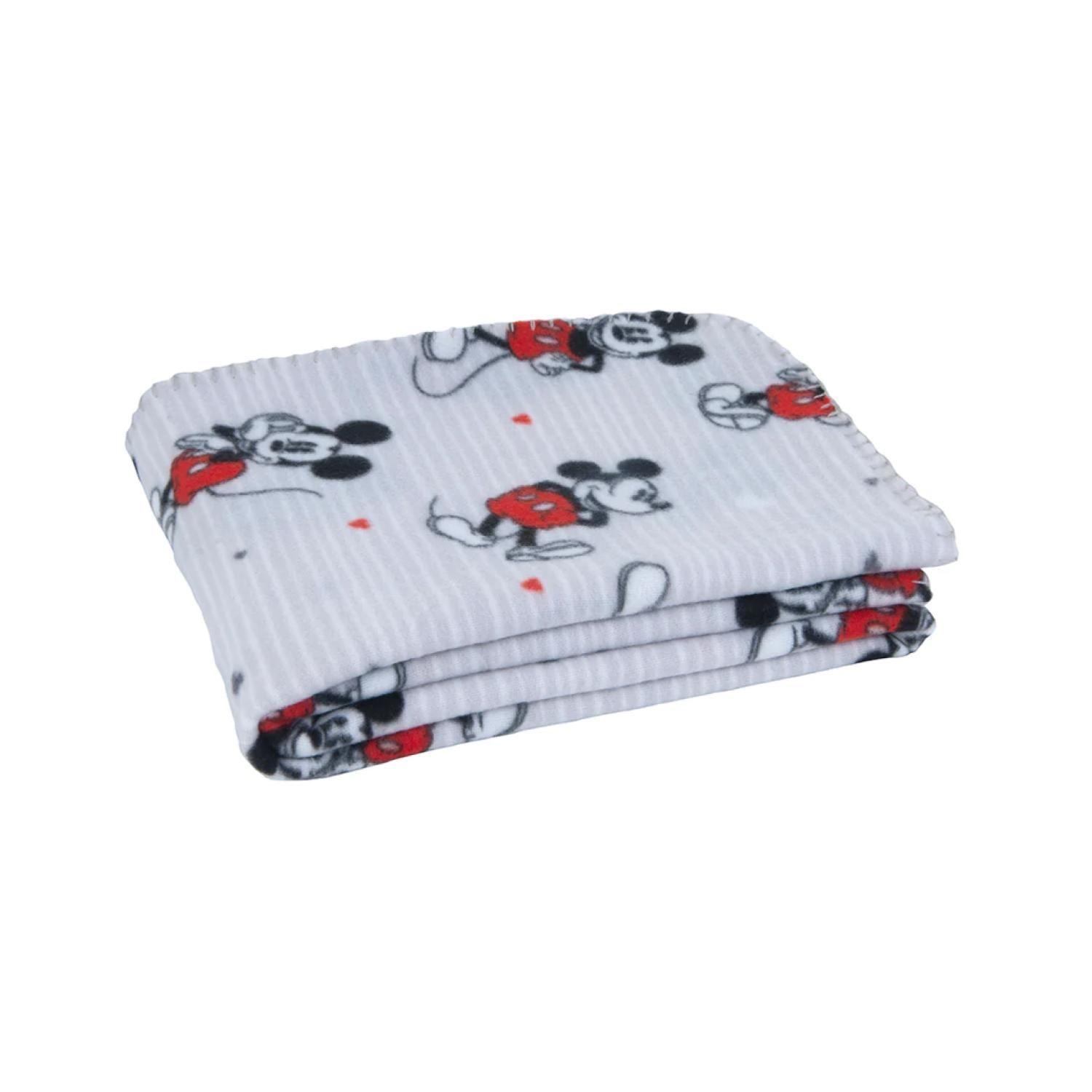 Manta De Polar Infantil 115x130cm Blanco Mickey Mouse Mashini-2