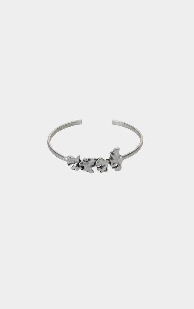 Pulsera Bangle Adele Plateada Humana-0