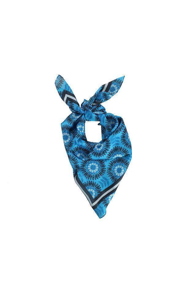 Pañuelo Bandana Azul Beachcomber 70S Floral Humana-0
