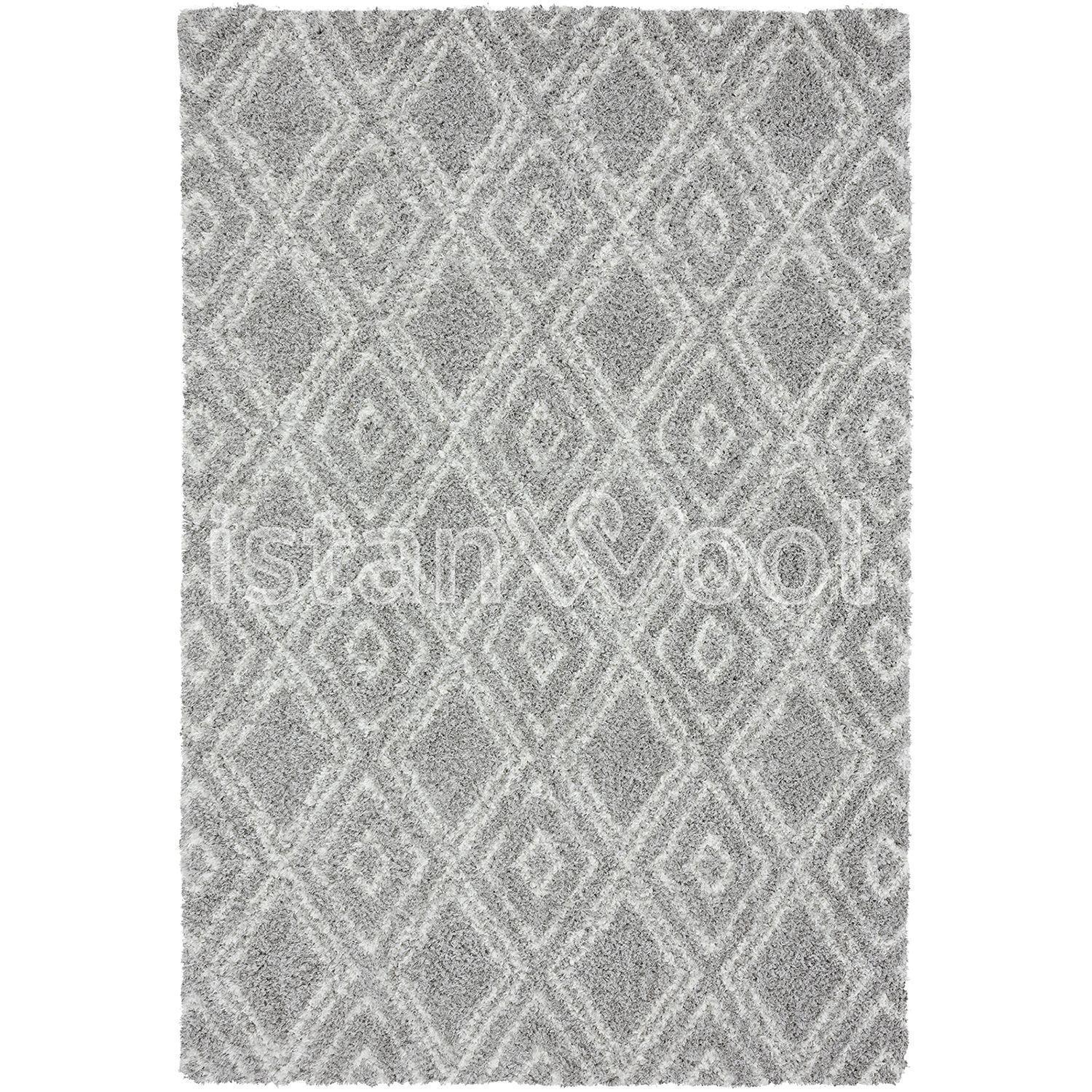 Alfombra Moderna Tipo Shaggy 200x300cms.Gris-0