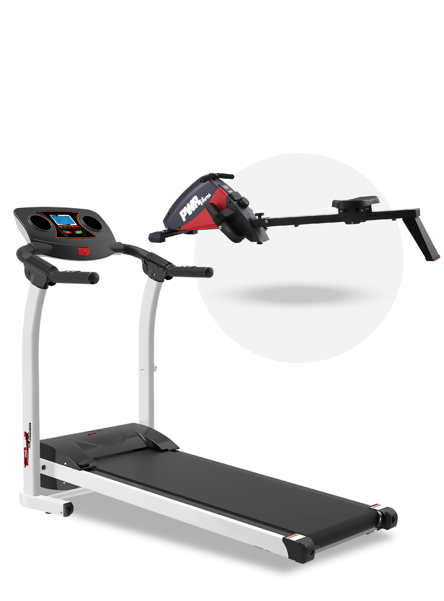 Pack Trotadora Treadmill II Blanca + Remadora Bogadora Magnetica FR1000A-0